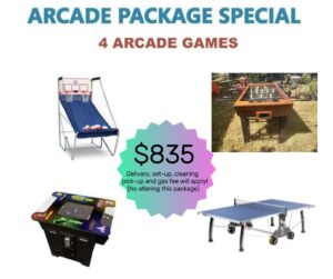 Arcade Rentals Package Special