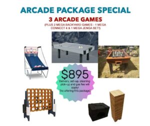 Arcade Rentals Package Special 2